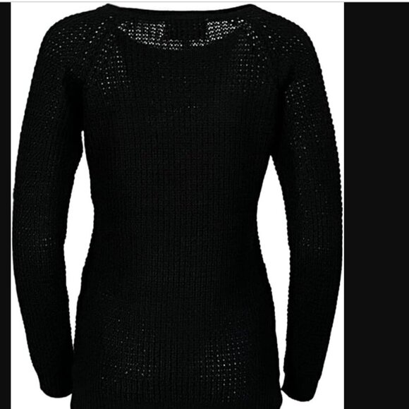 Ambiance Apparel Black Knit Sweater Top - Picture 3 of 10